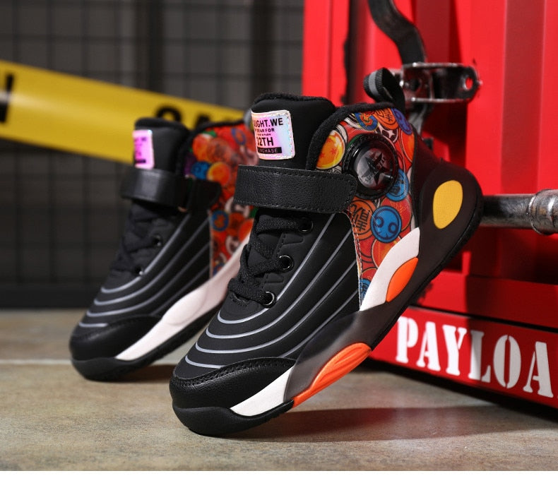 Kids Sneakers Boys Casual Shoes For Children Sneakers Shoes Leather Anti-slippery Fashion Basketball Shoes The Clothing Company Sydney