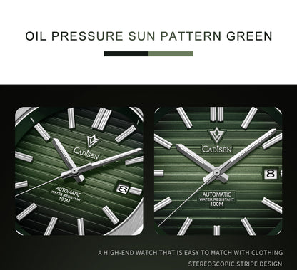 Cadisen Diver Watch Retro Luxury Sapphire MIYOTA 8215 German Design Men's Automatic Mechanical Watches 10Bar Clothing Company Sydney