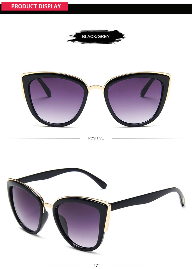 Cateye Women Sunglasses Vintage Anti-glare Sun Glasses Female Fashion Leopard Shades UV400 The Clothing Company Sydney