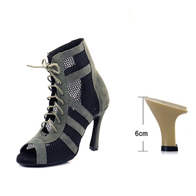 Army Green Suede Latin Dance Boots Ladies Salsa Tango Indoor Sports Ballroom Dance Shoes The Clothing Company Sydney