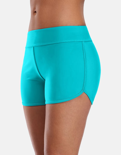 Mid Waist Swimming Shorts Women Solid Color Bikini Bottom Ban Swimwear Briefs Split Swimming Trunks The Clothing Company Sydney