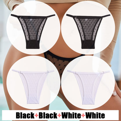 4 Pack Lace Panties Underwear Mesh Transparent Lingerie Soft Intimate Underpants Plus Size Underwear The Clothing Company Sydney
