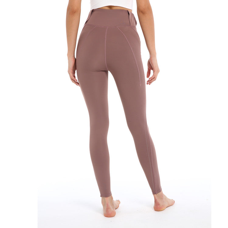 High Elastic Band High Waist Yoga Leggings Fitness Tights Trousers Trousers Cycling Reflective Sports Running Pants The Clothing Company Sydney