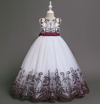 Puffy Tulle Lace Flower Girl Dress Costume Children Bride Ball Gown Princess Dress for Girl Wedding Party Dresses The Clothing Company Sydney