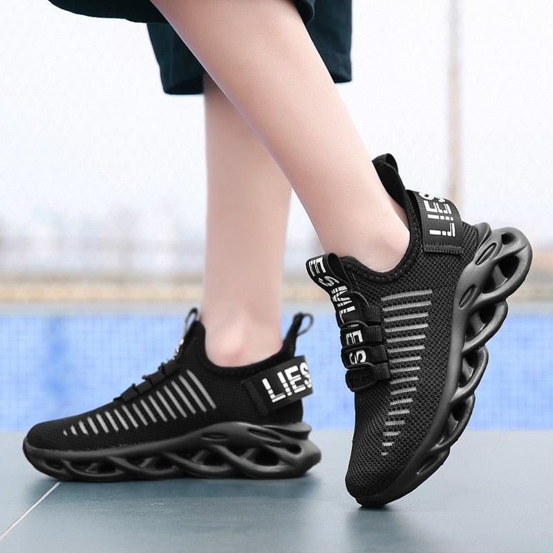 Children's Fashion Sports Shoes Boys Girls Running Outdoor Sneakers Breathable Soft Bottom Kids Lace-up Jogging Shoes The Clothing Company Sydney