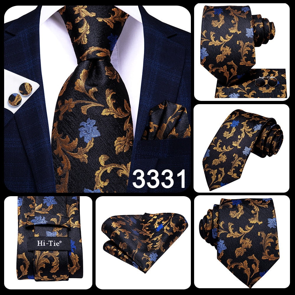 Blue Business Solid 100% Silk Men's Tie NeckTie 8.5cm Ties for Men Formal Luxury Wedding Set The Clothing Company Sydney