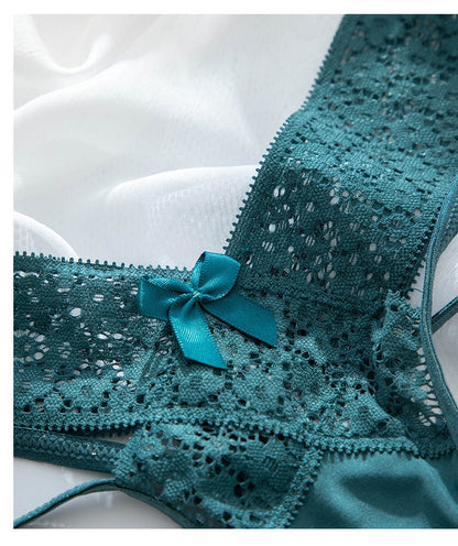 Women's Lace Panties Low-waist Temptation Lingerie Ladies Cross Strap G String Thong Hollow out Solid Underwear The Clothing Company Sydney