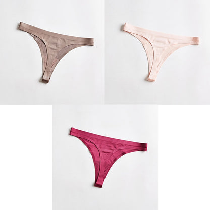 3 pack Thongs Seamless Underwear Sports Panty T-back G-string Underwear Ice Silk Ladies Underpants The Clothing Company Sydney