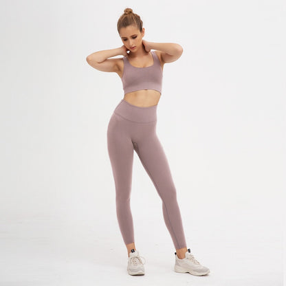 2 Pieces Seamless Fitness Yoga Suit Gym Push Up Clothes Workout Sport Set Padded Sports Bra High Waist Legging Sportswear The Clothing Company Sydney
