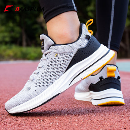 Men's Knit Casual Walking Breathable Trendy Sneakers Original Light Shock Absorption Male Tennis Shoes The Clothing Company Sydney