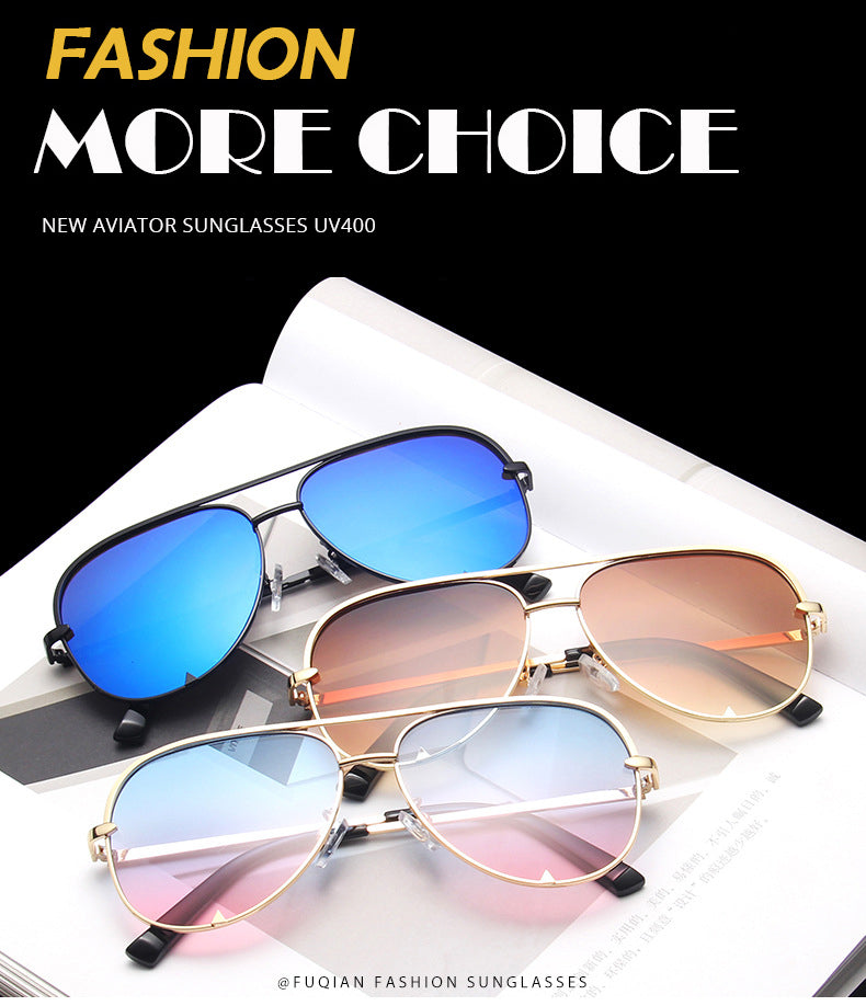 Classic Metal Aviation Sunglasses Women Fashion Alloy Pilot Sun Glasses Men Gradient Lens Driving Shades Ladies UV400 The Clothing Company Sydney