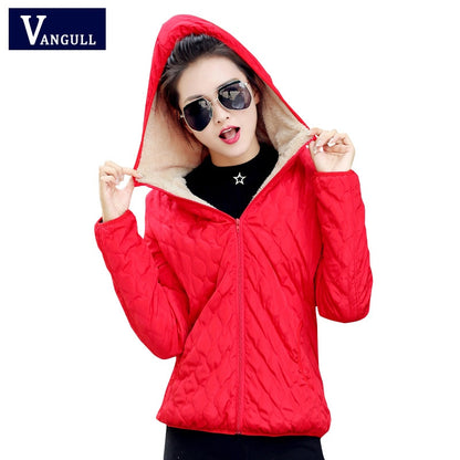 Women's Hooded Jacket Casual Basic Warm Velvet Lamb Parka Coat  Autumn Winter New Solid Light Soft Outerwear The Clothing Company Sydney