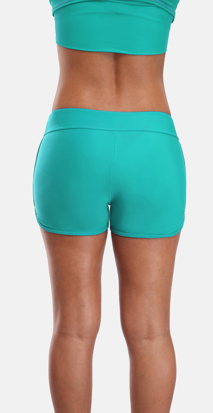 Mid Waist Swimming Shorts Women Solid Color Bikini Bottom Ban Swimwear Briefs Split Swimming Trunks The Clothing Company Sydney