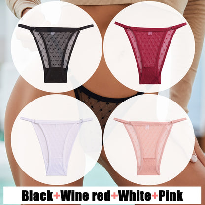 4 Pack Lace Panties Underwear Mesh Transparent Lingerie Soft Intimate Underpants Plus Size Underwear The Clothing Company Sydney