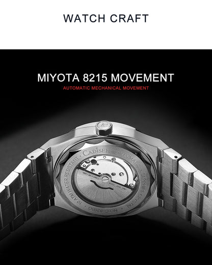 Cadisen Diver Watch Retro Luxury Sapphire MIYOTA 8215 German Design Men's Automatic Mechanical Watches 10Bar Clothing Company Sydney