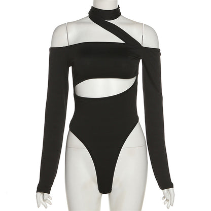 Off Shoulder Backless Elegant Bandage Bodysuit Women Basic Tops Skinny Rompers High Rise Club Party Bodysuit The Clothing Company Sydney