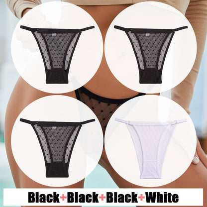 4 Pack Lace Panties Underwear Mesh Transparent Lingerie Soft Intimate Underpants Plus Size Underwear The Clothing Company Sydney