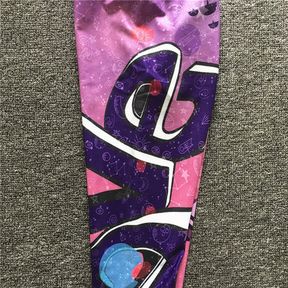 Cartoon Print Pink Two 2 Piece Long Sleeve Crop Top T Shirt Sport Pant Sportsuit Workout Active Outfit Fitness Gym Sport Sets The Clothing Company Sydney