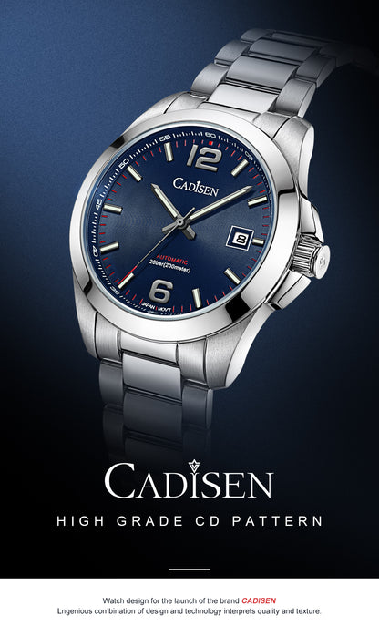 Cadisen New 39mm Men's Automatic Mechanical Watch Classic Retro 200m Waterproof Business Sports MIYOTA 8215 Watches The Clothing Company Sydney