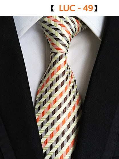 8cm Men's Tie Silk Plaids Floral Luxury Necktie Striped Ties For Men Business Formal Wedding Accessories Tie The Clothing Company Sydney