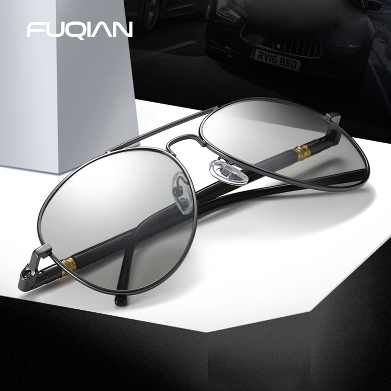 Fashion Photochromic Sunglasses Men Women Chameleon Polarized Pilot Sun Glasses Anti-glare Driving Eyeglasses UV400 The Clothing Company Sydney