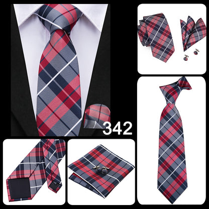 3 Piece Business Classic Blue Black Striped Solid Neck Tie Necktie Pocket Square Cufflinks Wedding Party Silk Tie Set The Clothing Company Sydney