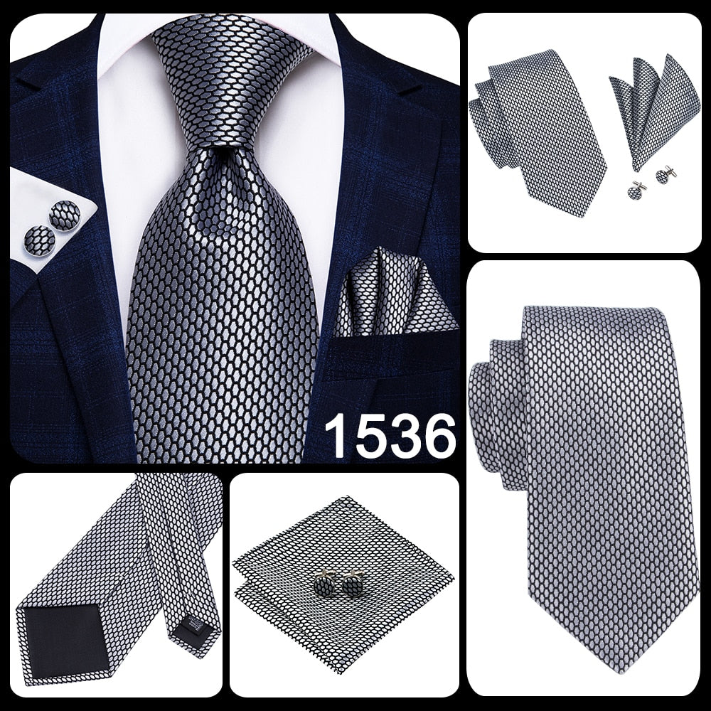 Blue Business Solid 100% Silk Men's Tie NeckTie 8.5cm Ties for Men Formal Luxury Wedding Set The Clothing Company Sydney