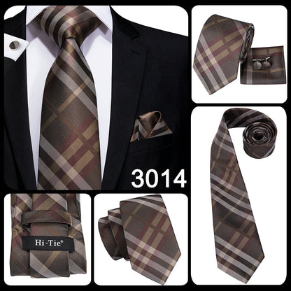 3 Piece Business Classic Blue Black Striped Solid Neck Tie Necktie Pocket Square Cufflinks Wedding Party Silk Tie Set The Clothing Company Sydney