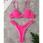 Ribbed Underwired High Cut Bikini Swimsuit Female Swimwear Women Two-piece Bikini set Thong Bather Bathing Suit The Clothing Company Sydney