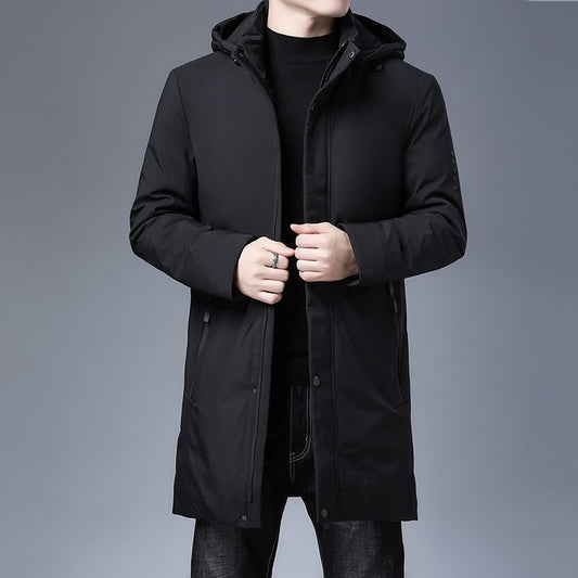Padded Brand Casual Fashion Thick Warm Men Long Parka Winter Jacket With Hood Windbreaker Coats Mens Clothing The Clothing Company Sydney