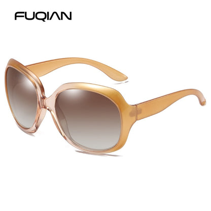 Design Elegant Polarized Oversized Round Sunglasses Women Simple Fashion Big Plastic Ladies Sun Glasses UV400 The Clothing Company Sydney