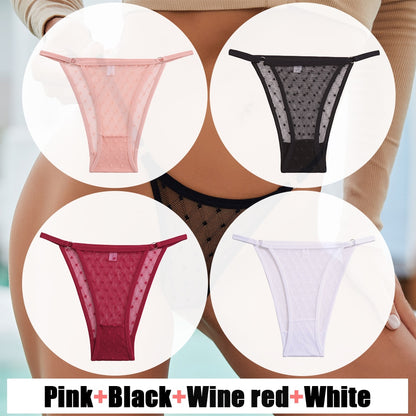4 Pack Lace Panties Underwear Mesh Transparent Lingerie Soft Intimate Underpants Plus Size Underwear The Clothing Company Sydney