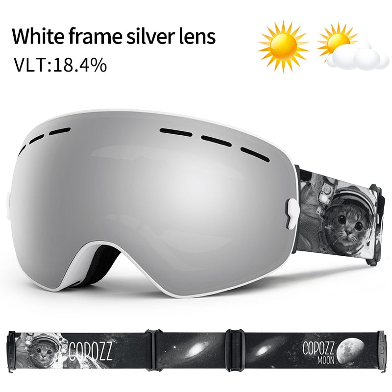 Brand Professional Ski Goggles Double Layers Lens Anti-fog UV400 Big Ski Glasses Skiing Snowboard Men Women Snow Goggles The Clothing Company Sydney