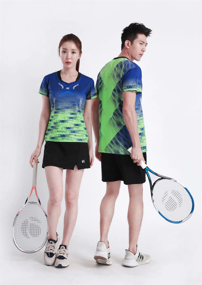 Women's Men's Sports Badminton wear shirts Table tennis game Shirts clothes Exercise Tennis Volleyball Handball Shirts The Clothing Company Sydney