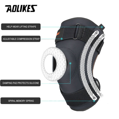 Spring Support Running Knee Pads Basketball Hiking Compression Shock Absorption Breathable Meniscus Knee Protector The Clothing Company Sydney