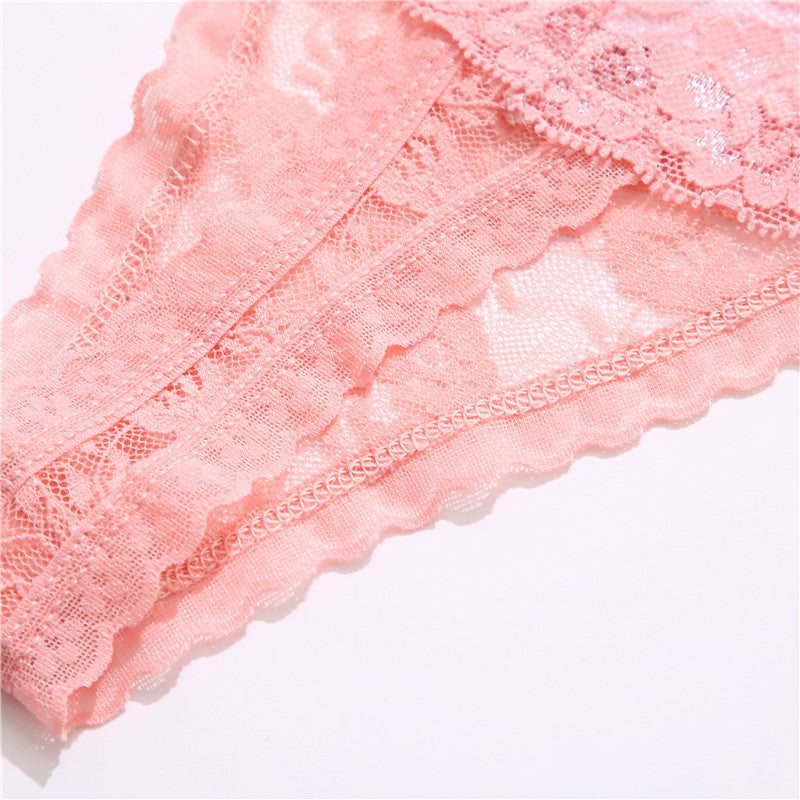 2 Pack Lace G-string Thong Panties Floral Underwear Transparent Underpants Lingerie Briefs The Clothing Company Sydney