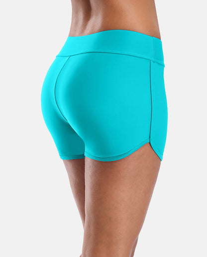 Mid Waist Swimming Shorts Women Solid Color Bikini Bottom Ban Swimwear Briefs Split Swimming Trunks The Clothing Company Sydney