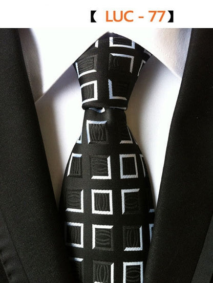 8cm Men's Tie Silk Plaids Floral Luxury Necktie Striped Ties For Men Business Formal Wedding Accessories Tie The Clothing Company Sydney