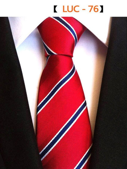 8cm Men's Tie Silk Plaids Floral Luxury Necktie Striped Ties For Men Business Formal Wedding Accessories Tie The Clothing Company Sydney