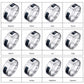 Twelve Constellations Rings for Men Women 8mm Stainless Steel Anel Male Classic Carbon Fiber 12 Horoscope Ring The Clothing Company Sydney