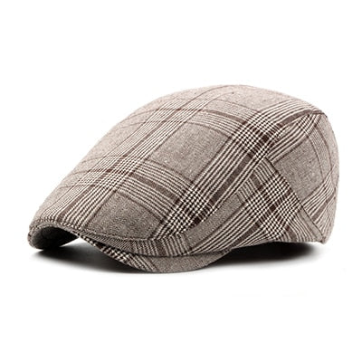 Brand Fashion Summer Sun Hats for Men Women Casual Cotton Beret Caps Adjustable Plaid Flat Newsboy Ivy Cap The Clothing Company Sydney