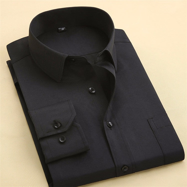 Long Sleeve Slim Men Dress Shirt Autumn New Fashion Designer Solid Male Clothing Fit Business Shirts The Clothing Company Sydney