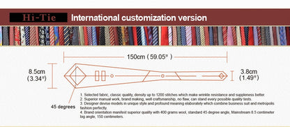 Business Tie for Men Silk Blue Tie Dots Necktie Set Plaid Cufflinks for Wedding Business Tie 150cm The Clothing Company Sydney