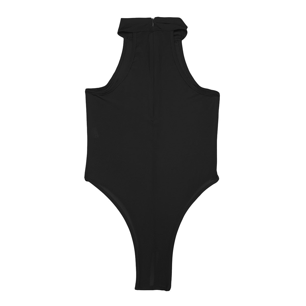 Mock Neck Zipper Swimwear One Piece Swimsuit Sexy Bathing Suits Lingerie High Cut Sleeveless Leotard Bodysuit Jumpsuit The Clothing Company Sydney