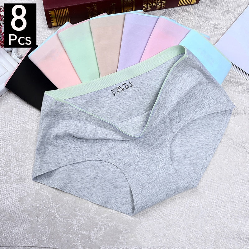 8 Pack Briefs for Women fashion panties Solid seamless underpants  panties cotton underwear knickers Briefs The Clothing Company Sydney