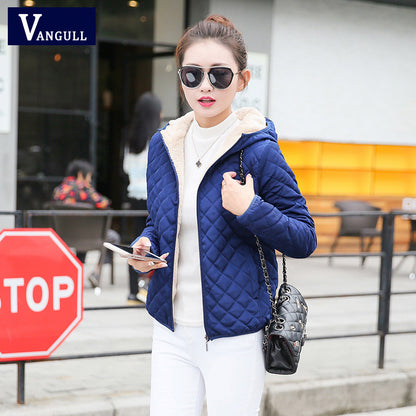 Women's Hooded Jacket Casual Basic Warm Velvet Lamb Parka Coat  Autumn Winter New Solid Light Soft Outerwear The Clothing Company Sydney