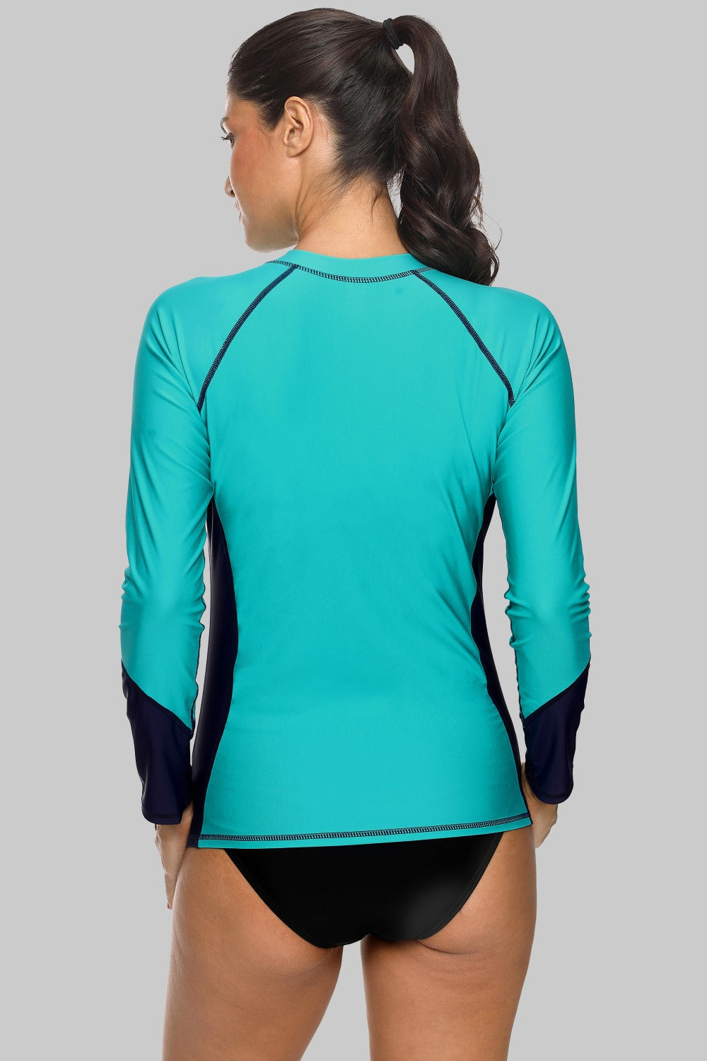 Charmleaks Women Long Sleeve Zipper Rashguard Shirt Swimsuit Swimwear Surfing Top Rash Guard UPF50+ Running Shirt Biking Shirt The Clothing Company Sydney