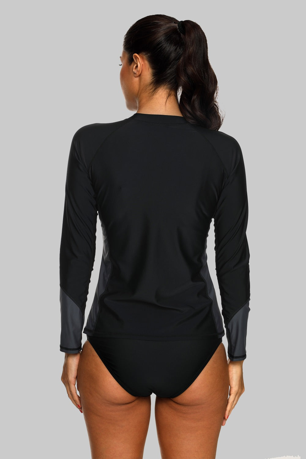 Charmleaks Women Long Sleeve Zipper Rashguard Shirt Swimsuit Swimwear Surfing Top Rash Guard UPF50+ Running Shirt Biking Shirt The Clothing Company Sydney