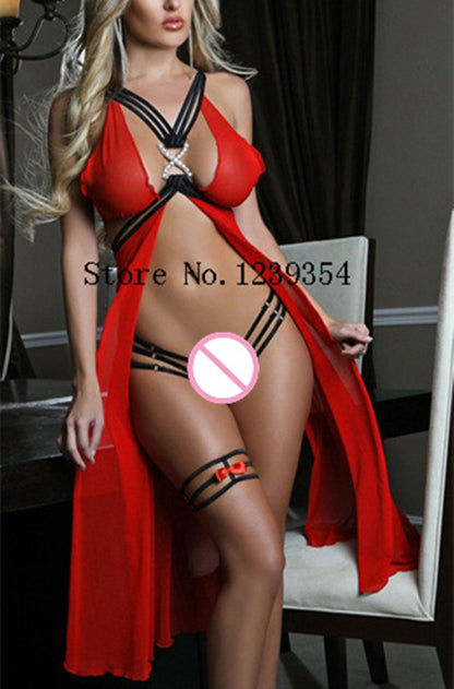 3 Piece Full slips hot Diamond Long Slips+PANT+Legband sets New fashion Costume intimate women full slips underwear The Clothing Company Sydney