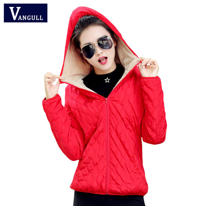 Women's Hooded Jacket Casual Basic Warm Velvet Lamb Parka Coat  Autumn Winter New Solid Light Soft Outerwear The Clothing Company Sydney